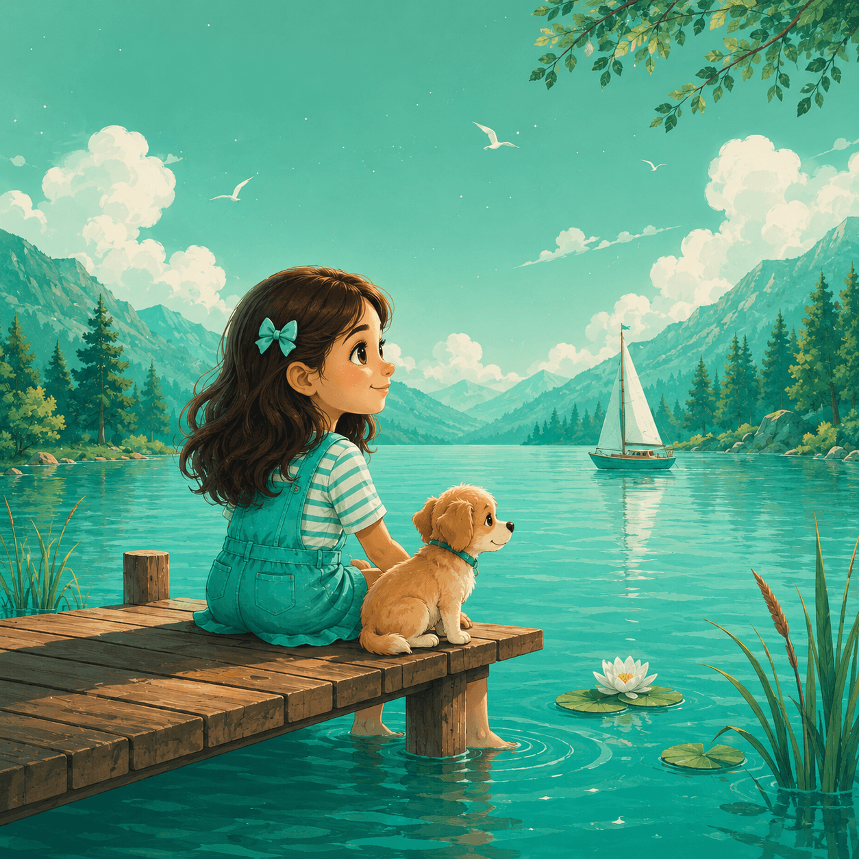 Copertina: Anita al lago